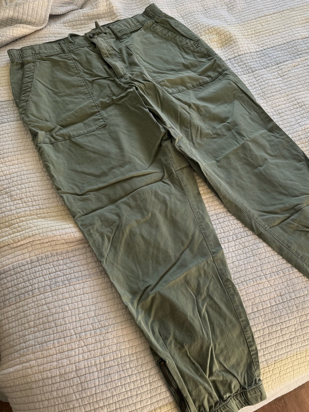 Women’s Olive Green Utility Jogger Pants